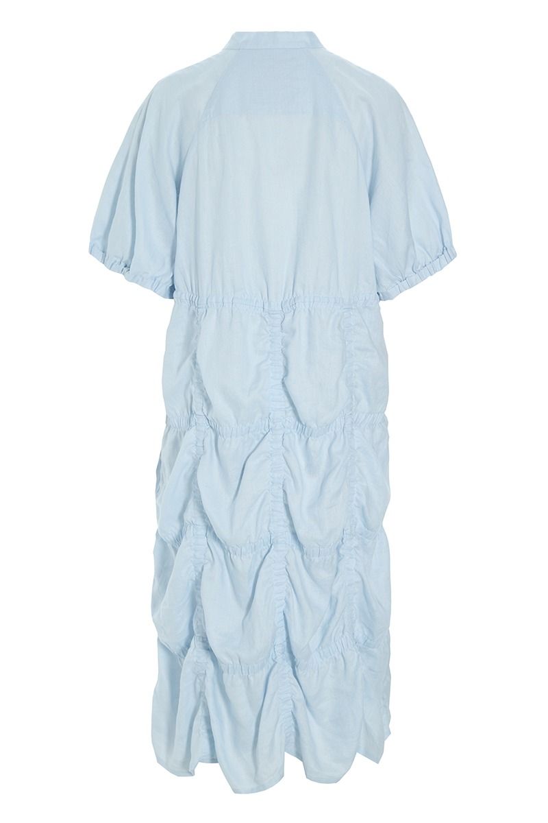 Airy linen skjortklänning