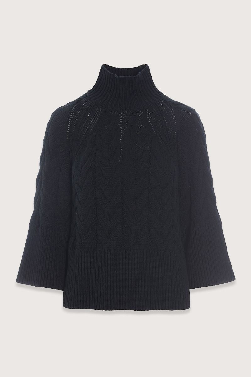 Kareshi kabelstrikket bluse