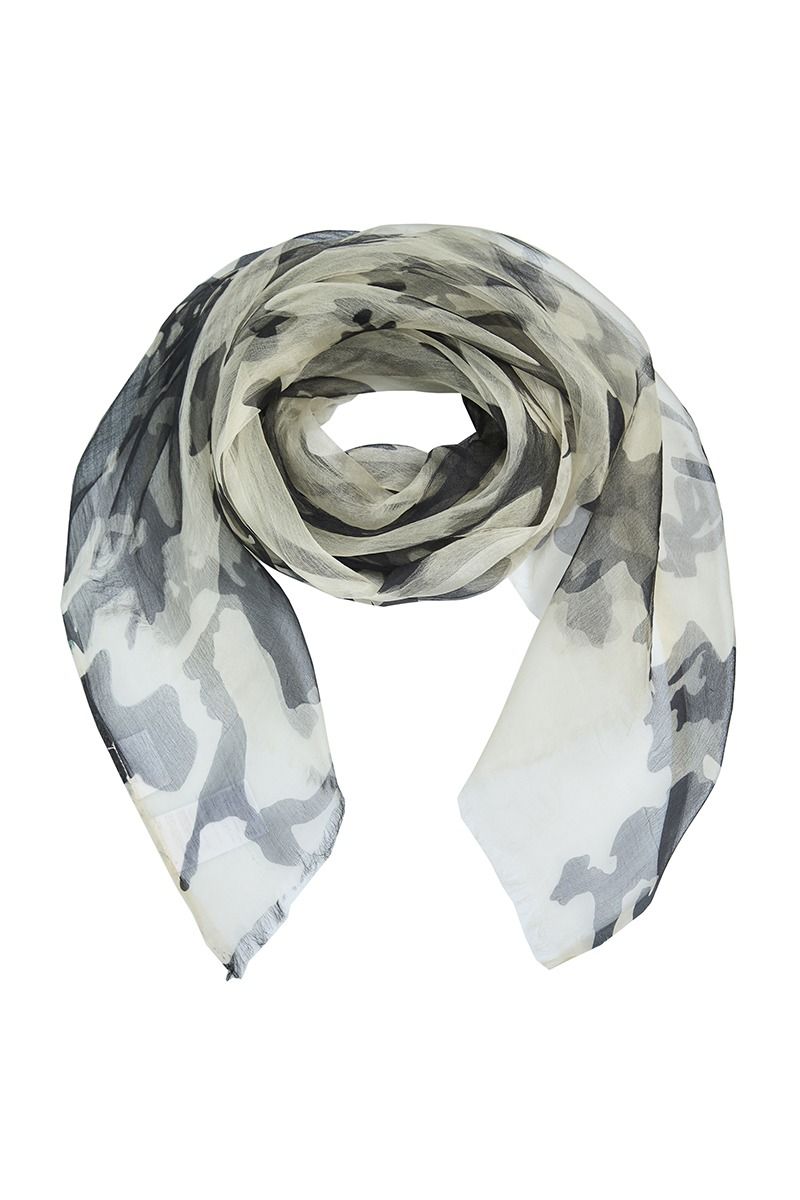 Shadow print scarf
