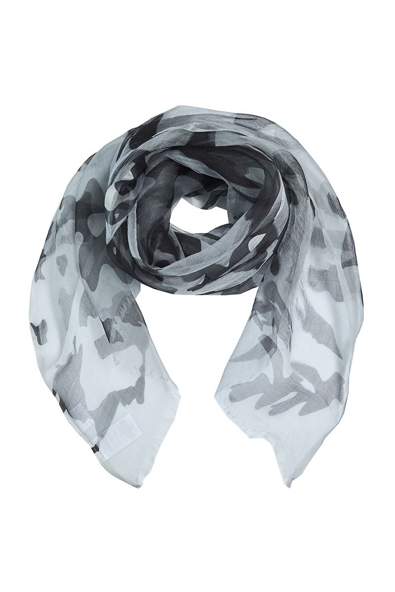 Shadow print scarf