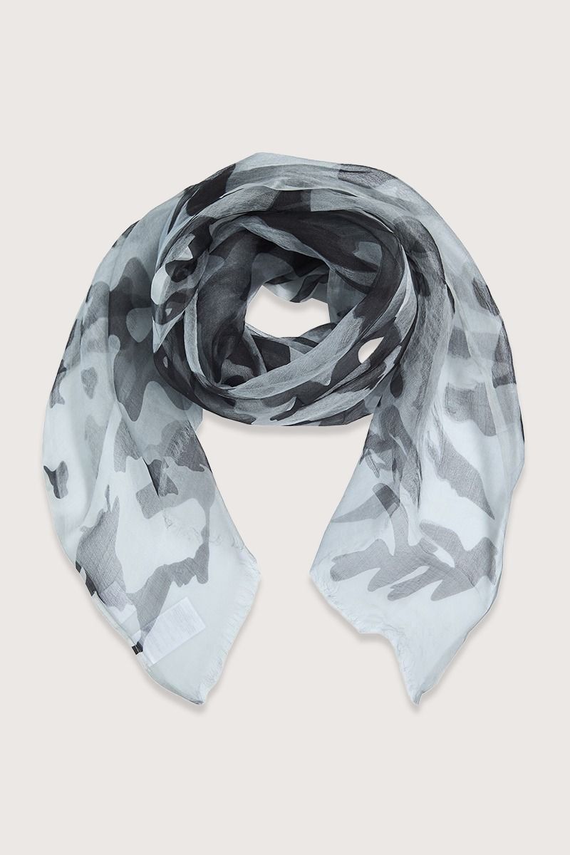 Shadow print scarf