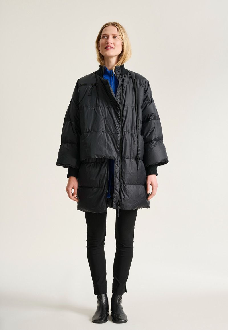 Feather down Jacke mit Reißverschluss