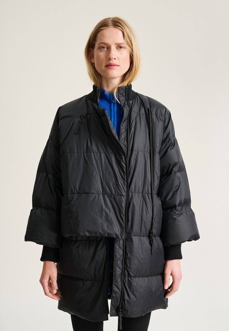Feather down Jacke mit Reißverschluss