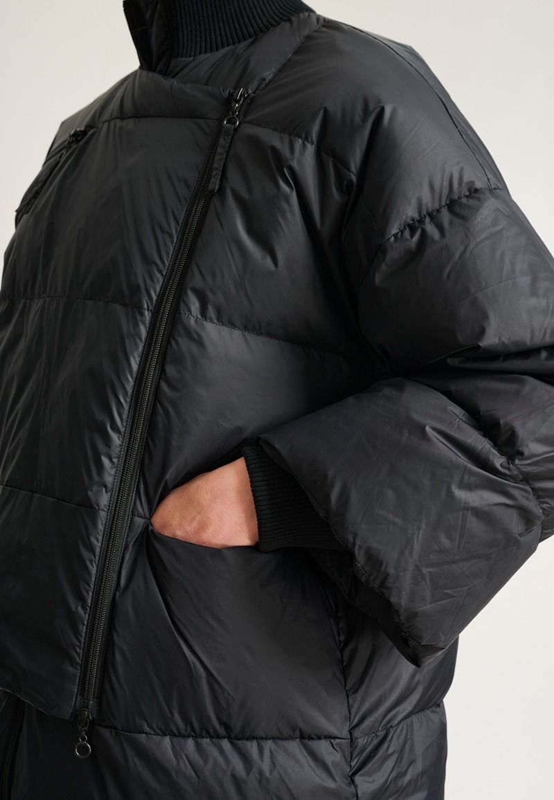Feather down Jacke mit Reißverschluss