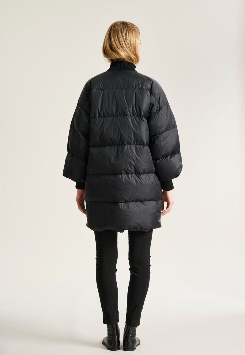 Feather down Jacke mit Reißverschluss
