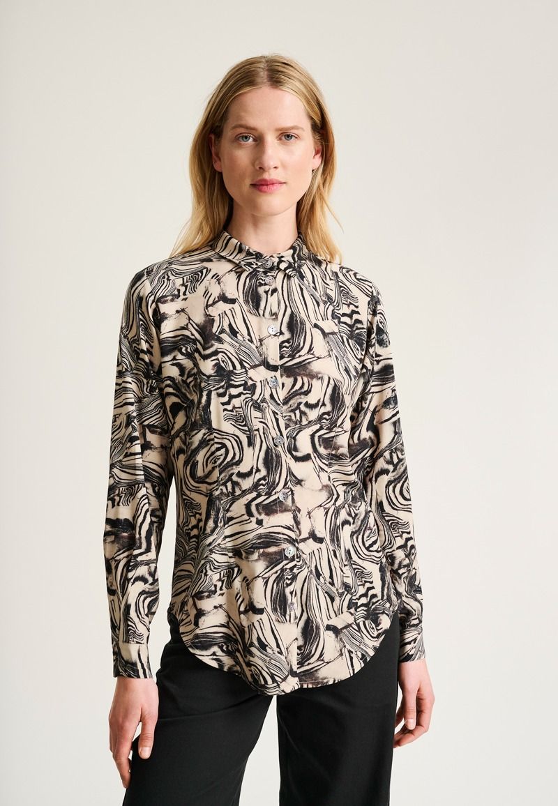 Iki shirt with collar