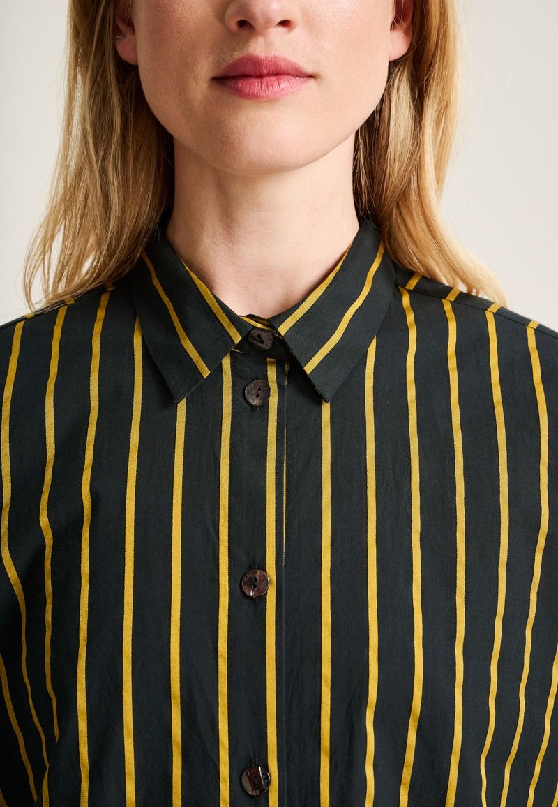 Golden stripes big shirt