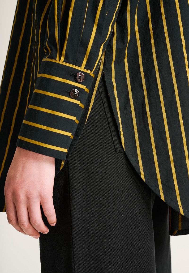 Golden stripes big shirt
