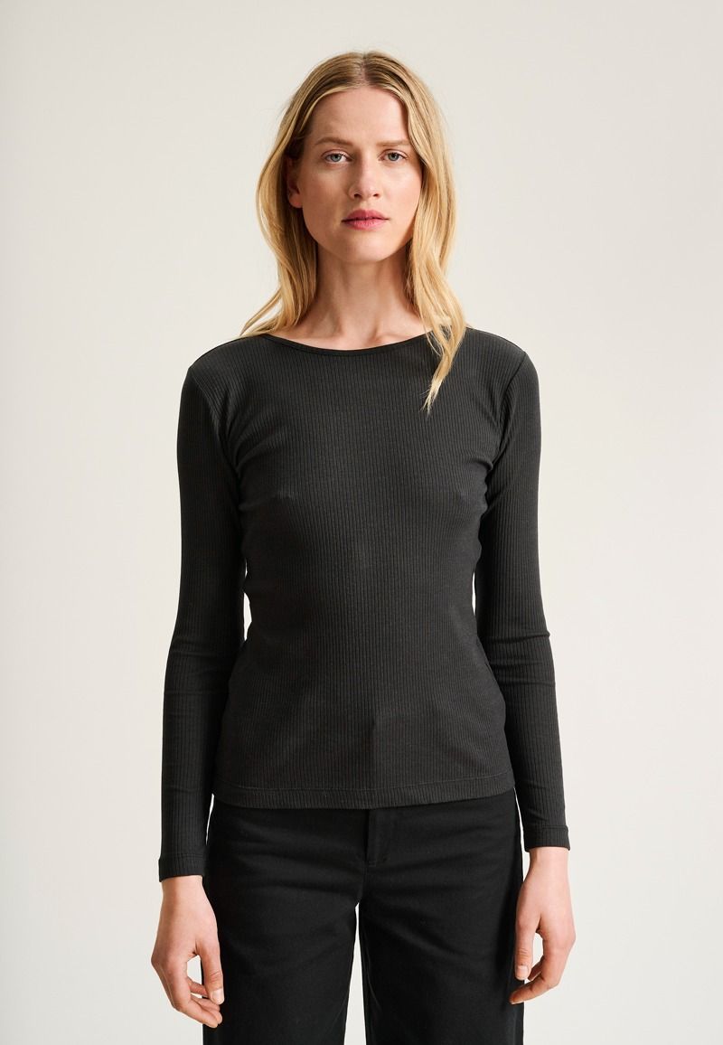Naibu rib långärm blus
