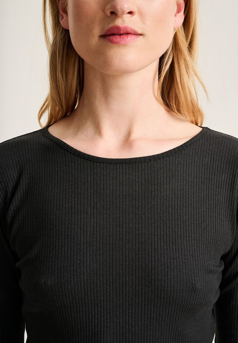 Naibu rib långärm blus