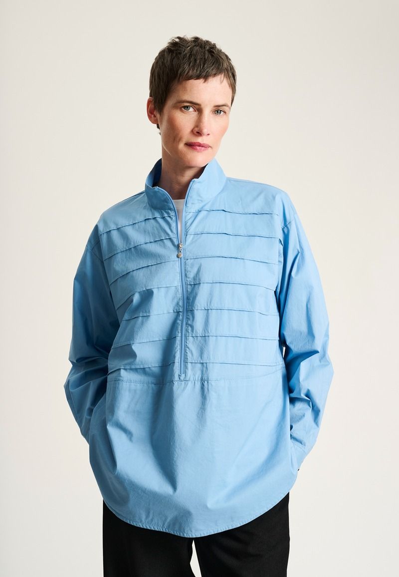 Core cotton pintuckskjorte