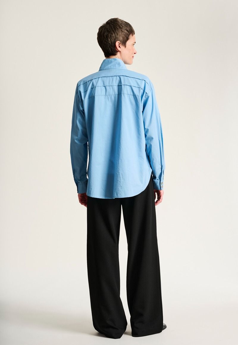 Core cotton pintuckskjorte