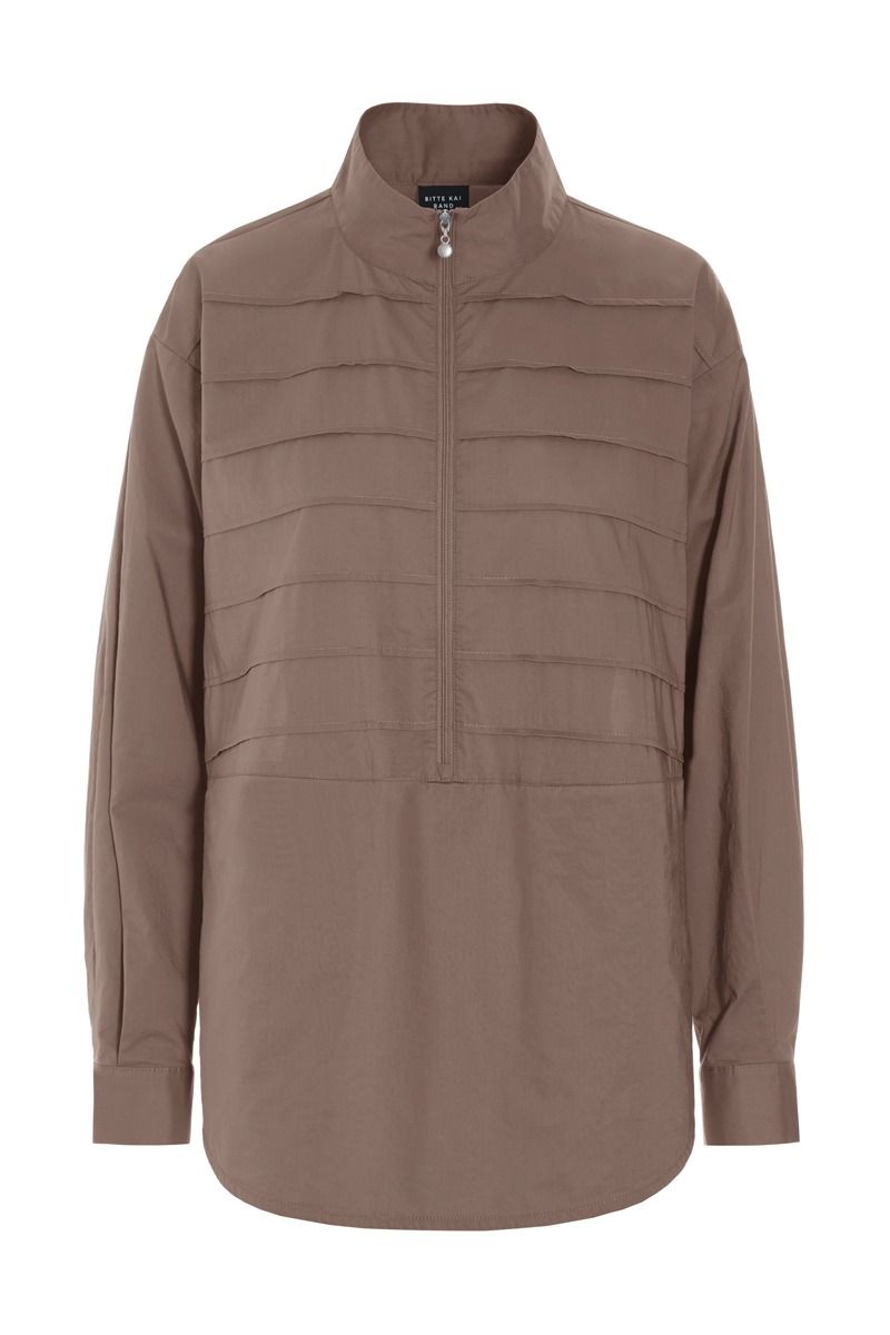 Core cotton pintuckskjorte