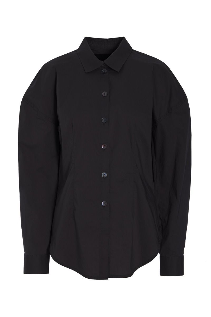 Core cotton sculptural shirt