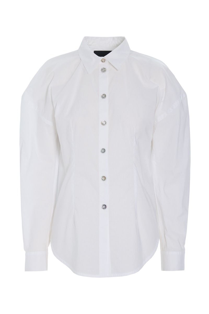 Core cotton sculptural shirt
