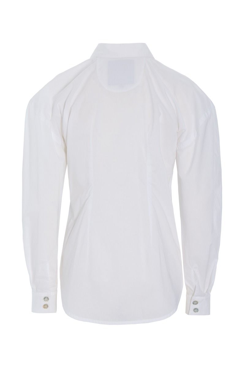 Core cotton sculptural shirt