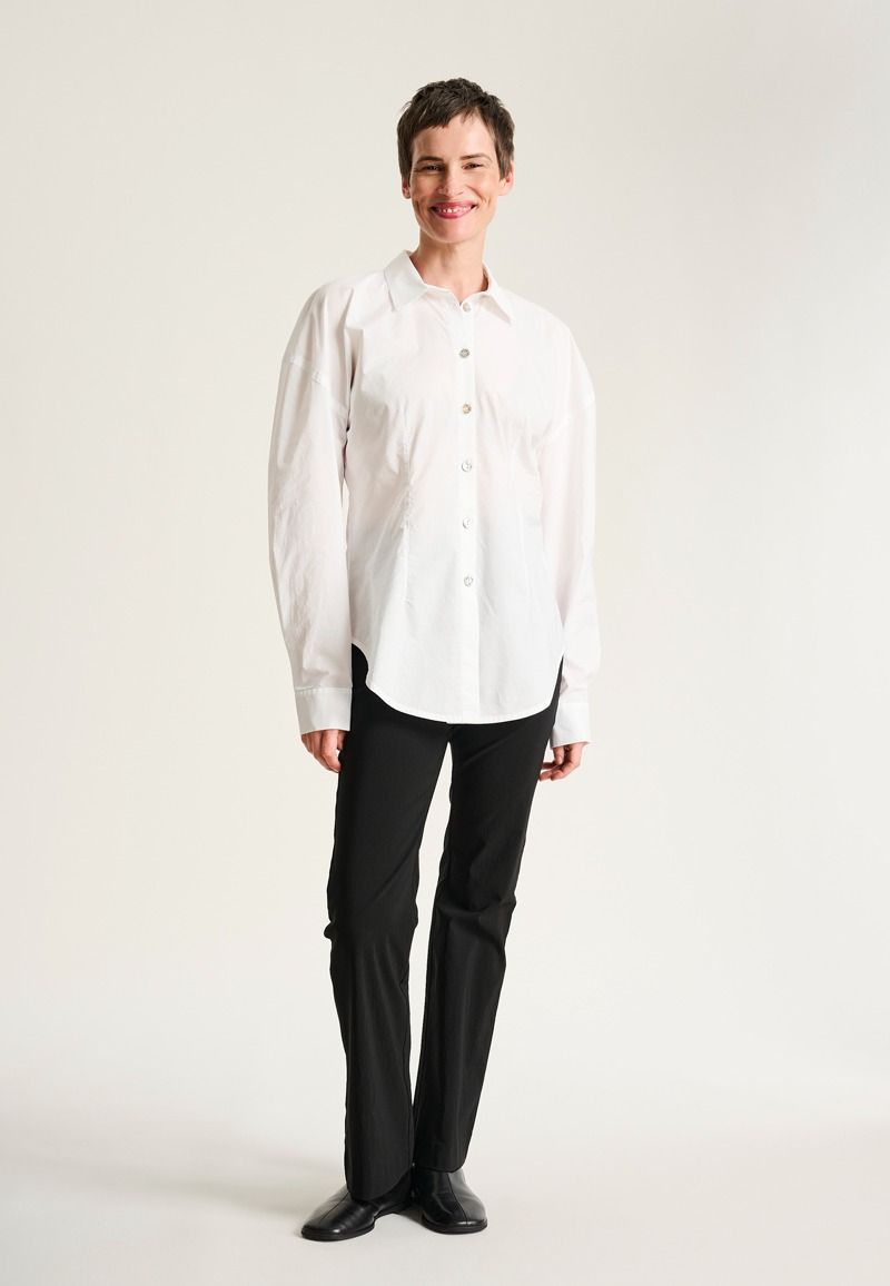 Core cotton sculptural shirt