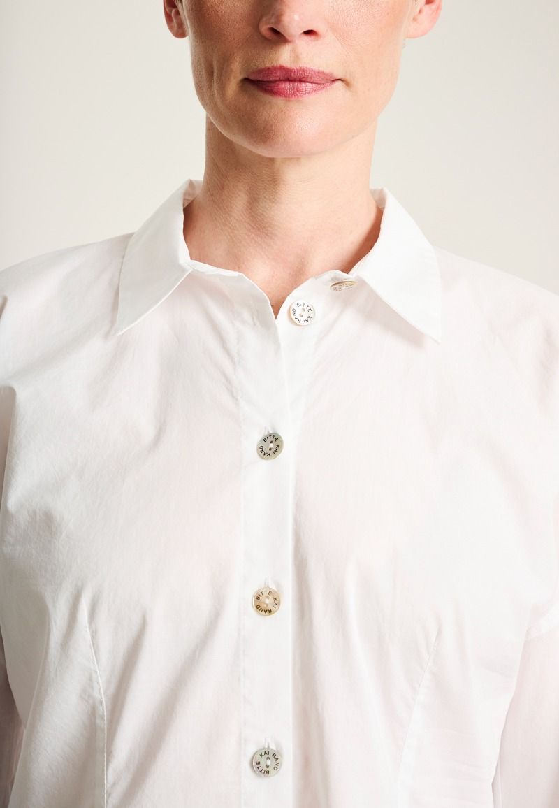 Core cotton sculptural shirt