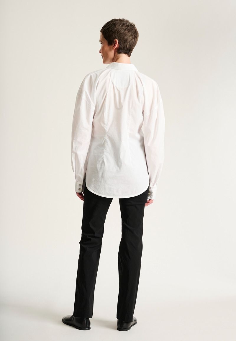 Core cotton sculptural shirt