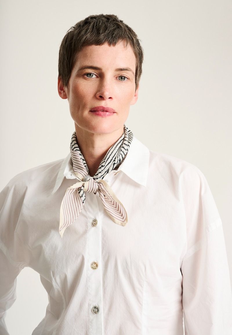 Core cotton sculptural shirt