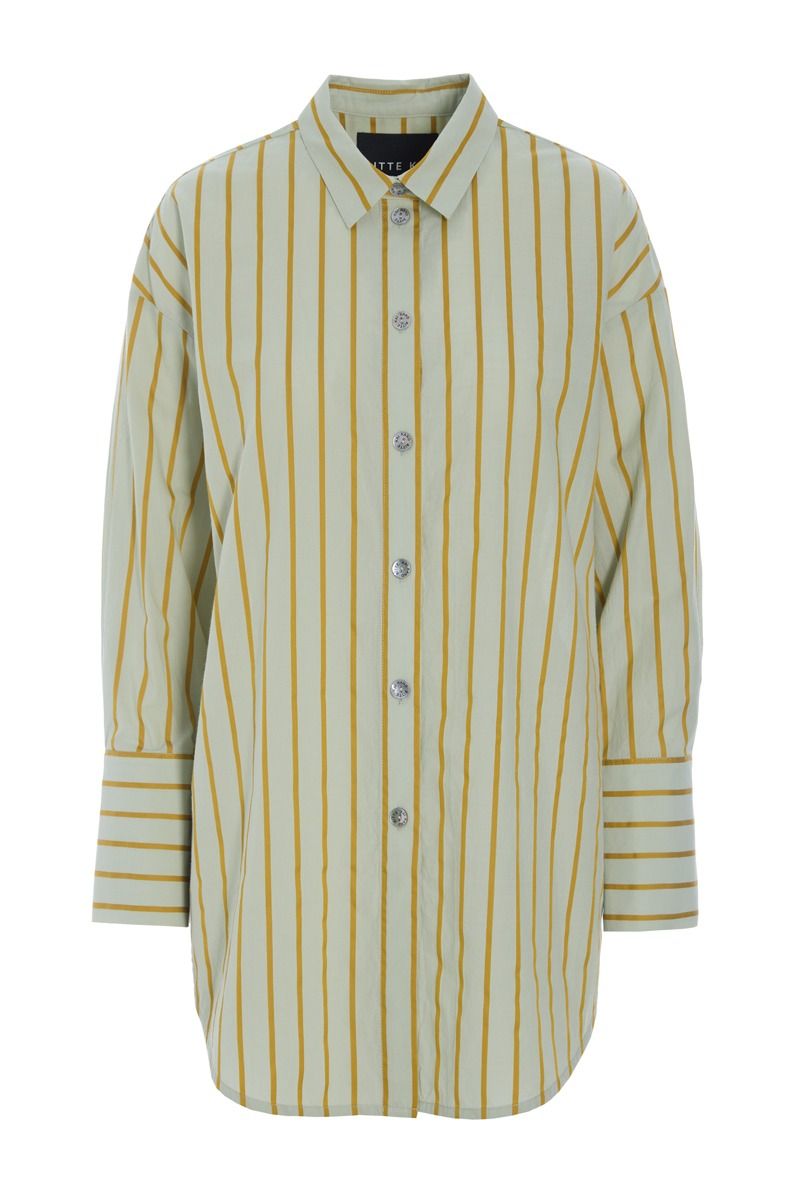 Golden stripes big shirt