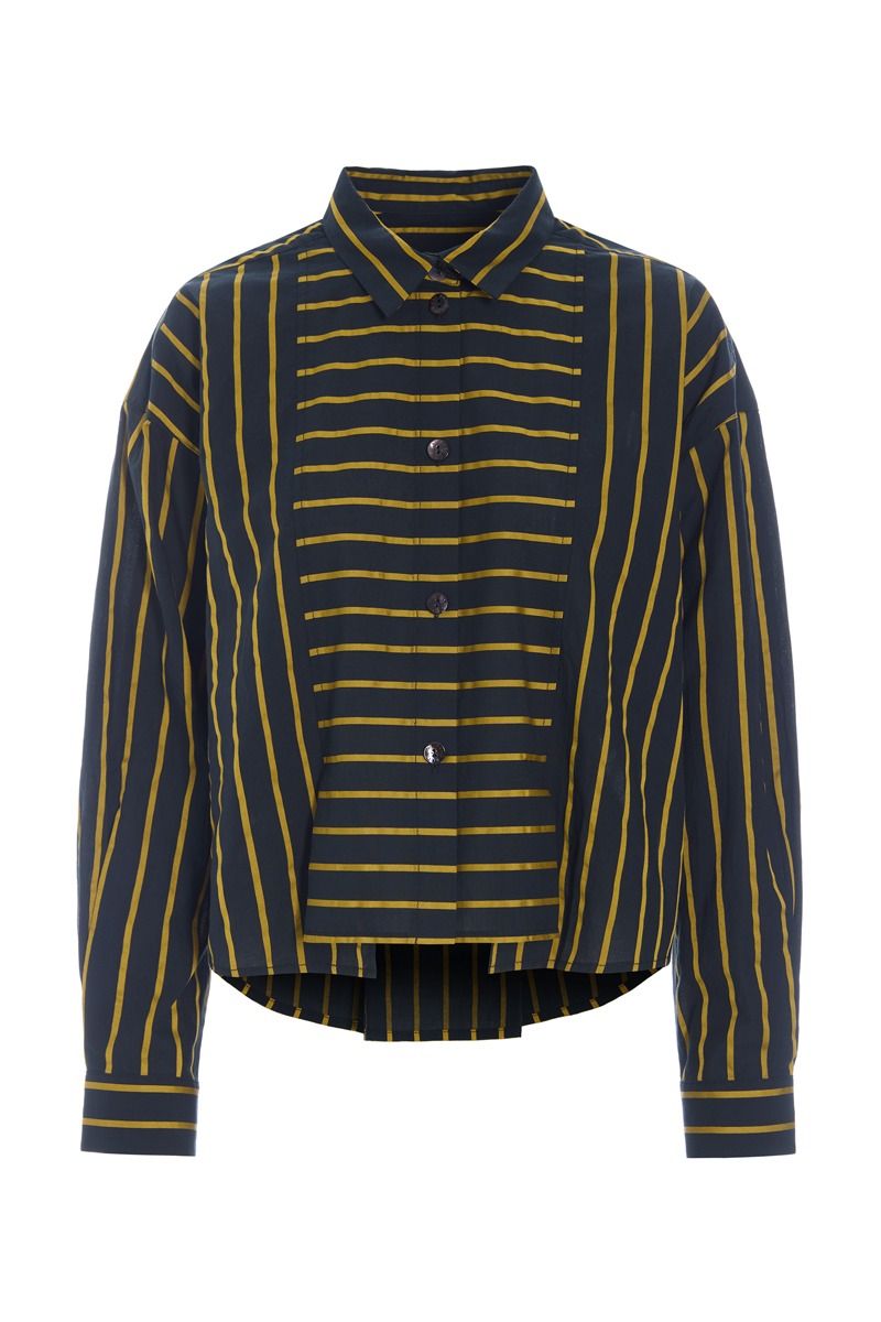 Golden stripes skjorte med læg
