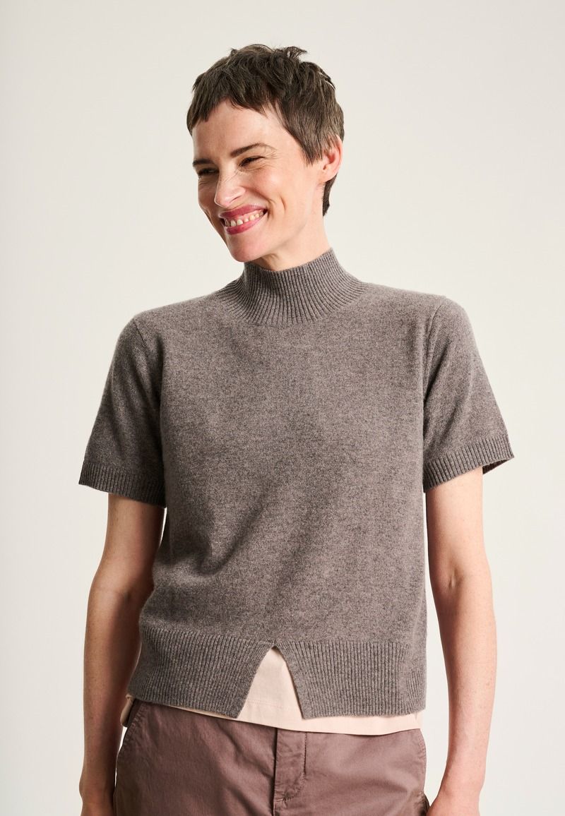 Kumo cashmere short sleeve blouse