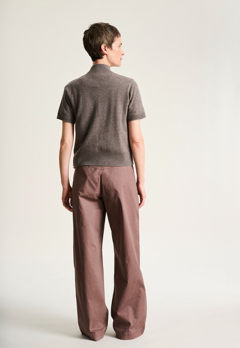 Kumo cashmere short sleeve blouse