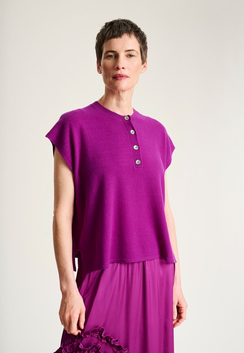 Kumo cashmere blouse with buttons