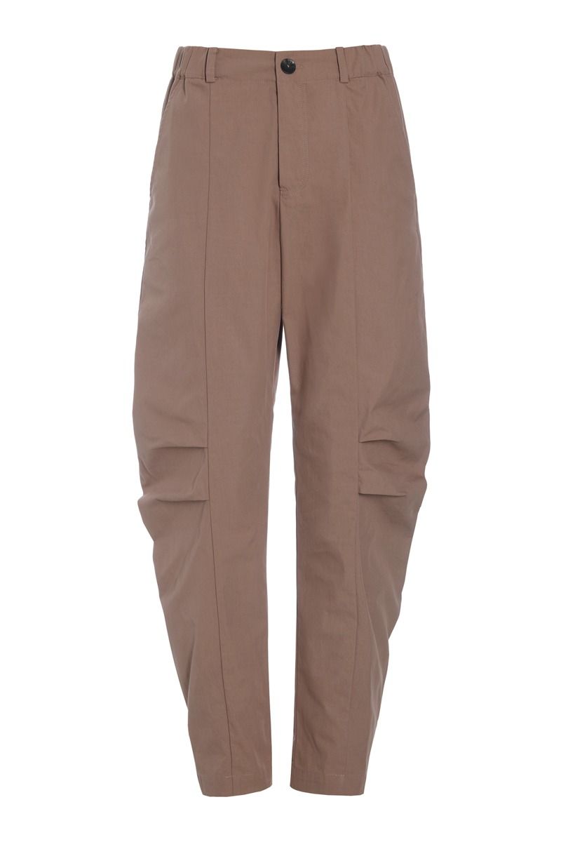 Tazuke trousers with pleats