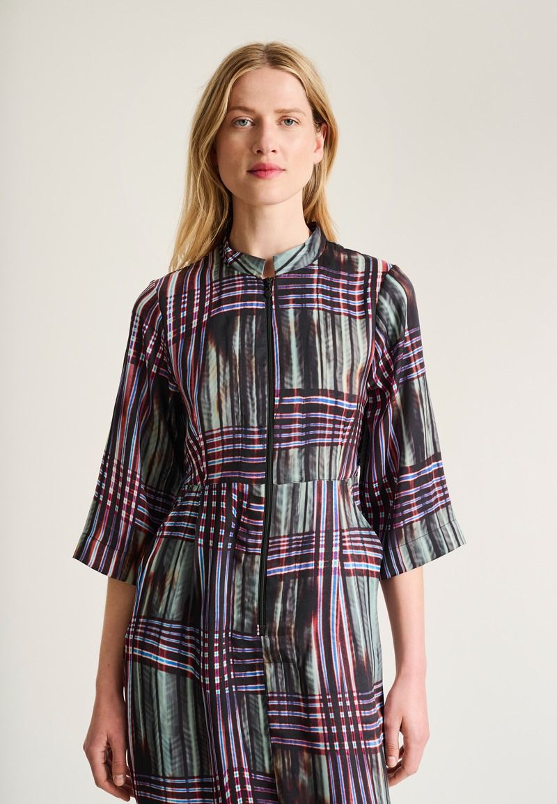 Shinobe dress with zipper