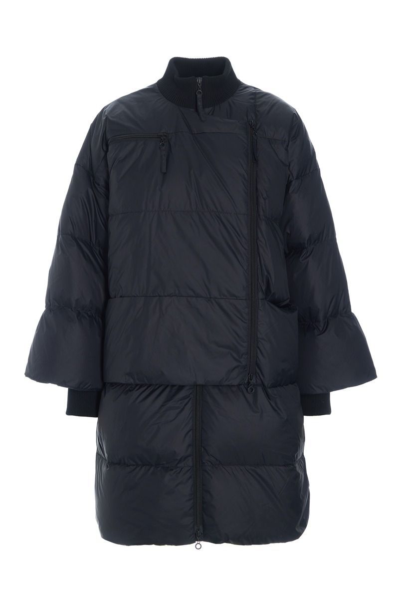 Feather down Jacke mit Reißverschluss