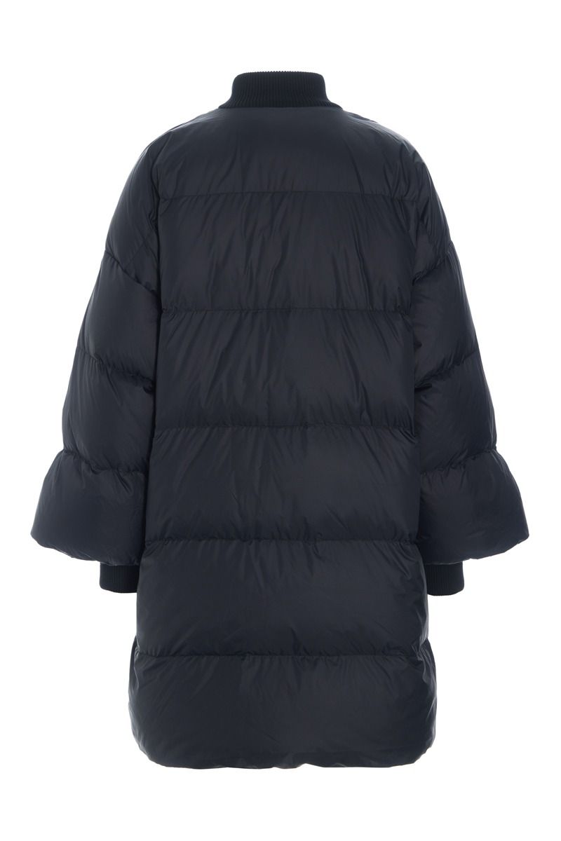 Feather down Jacke mit Reißverschluss