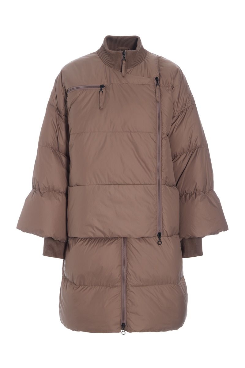 Feather down Jacke mit Reißverschluss