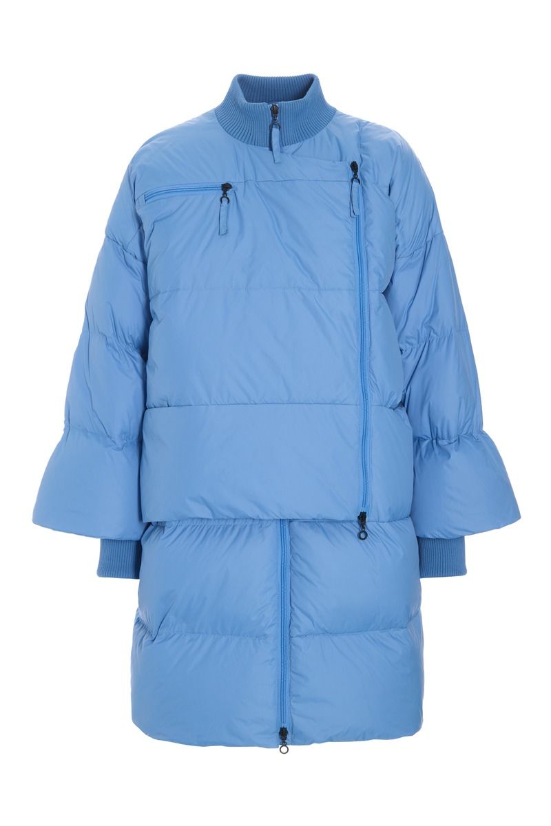 Feather down Jacke mit Reißverschluss