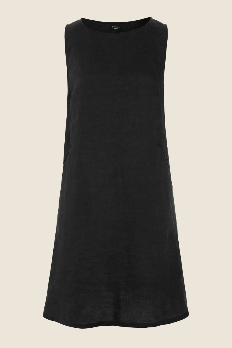 Airy linen kort kjole