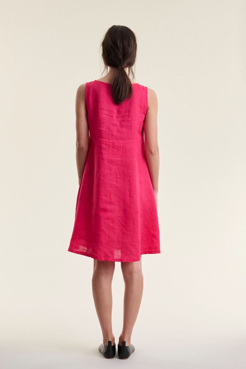 Airy linen short dress