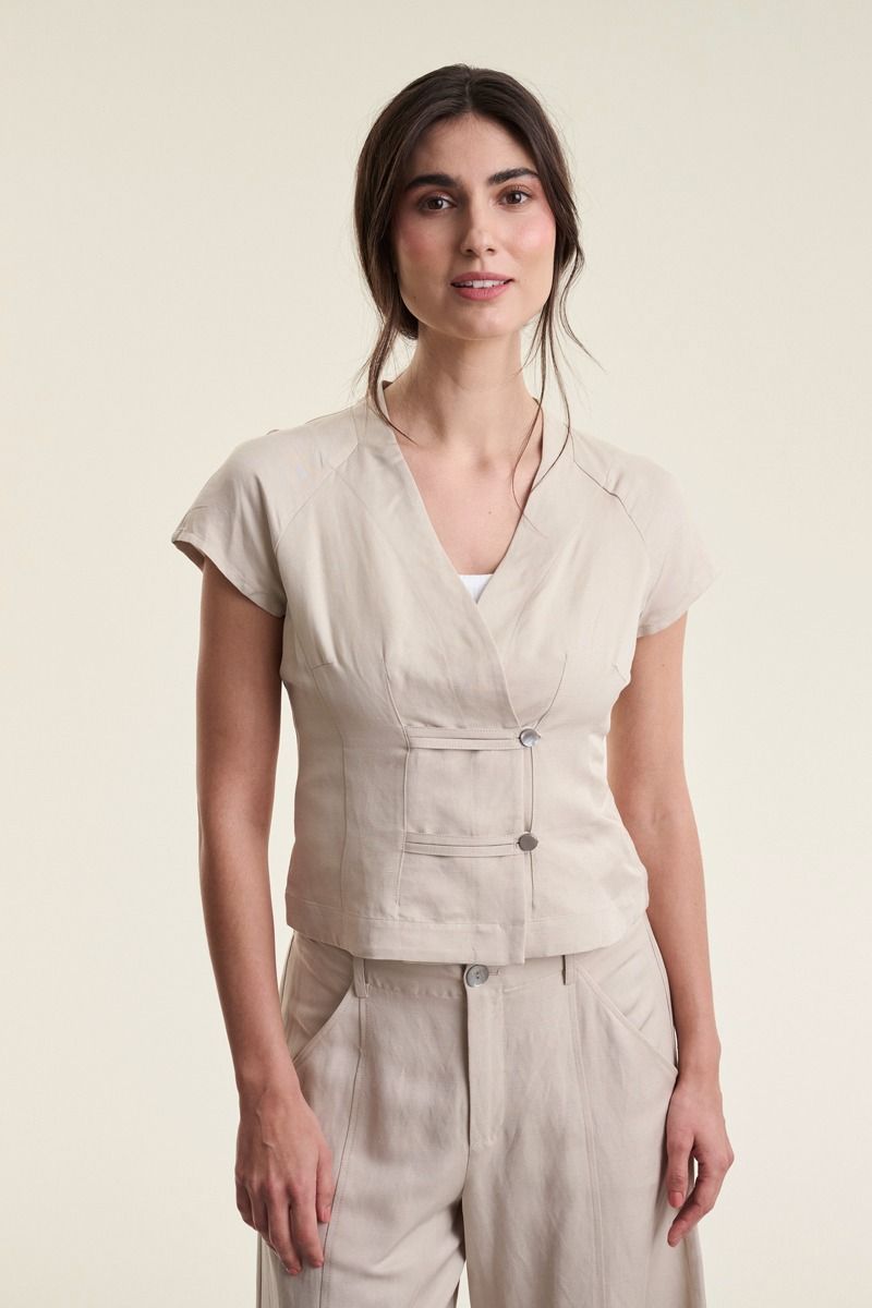 Sukosu kortärm blus