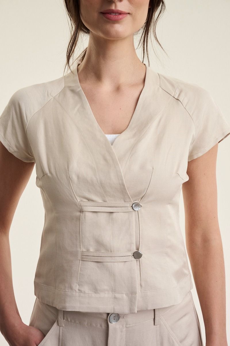 Sukosu kortärm blus