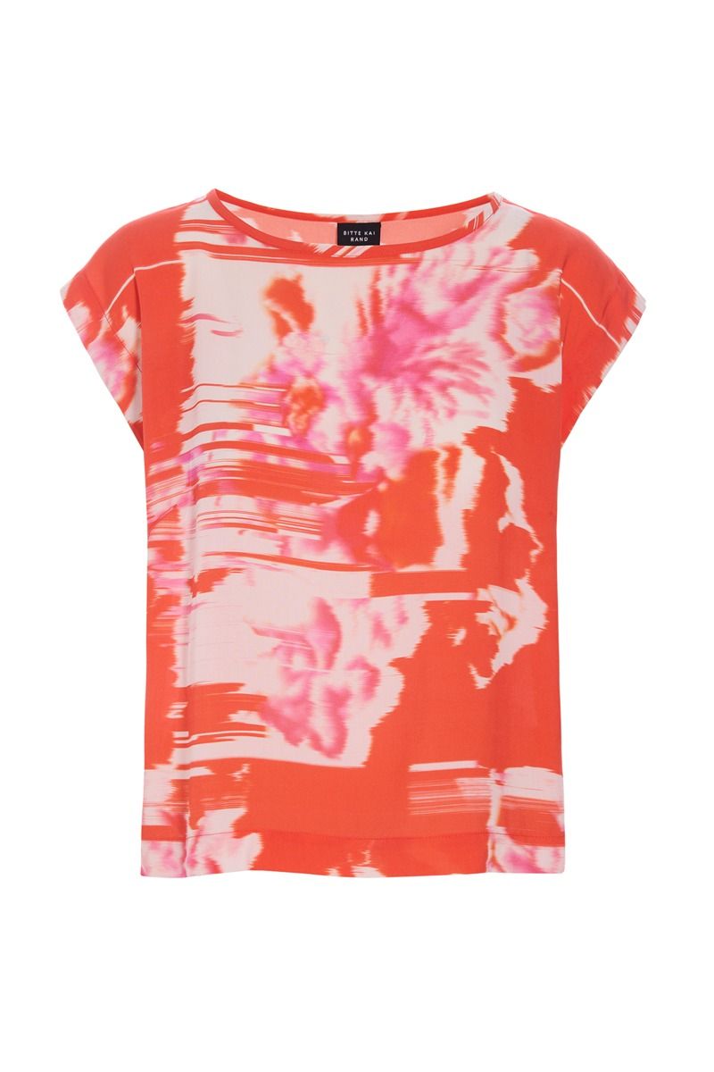 Haru blus med rund hals