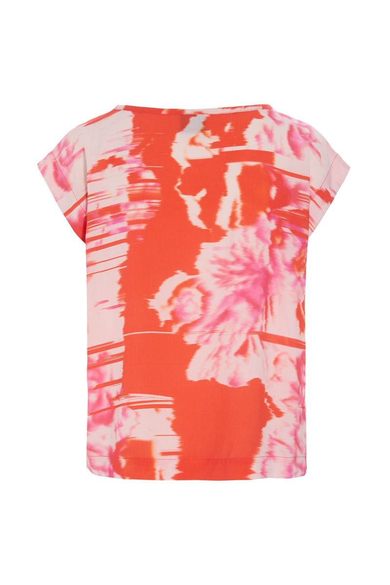 Haru blus med rund hals