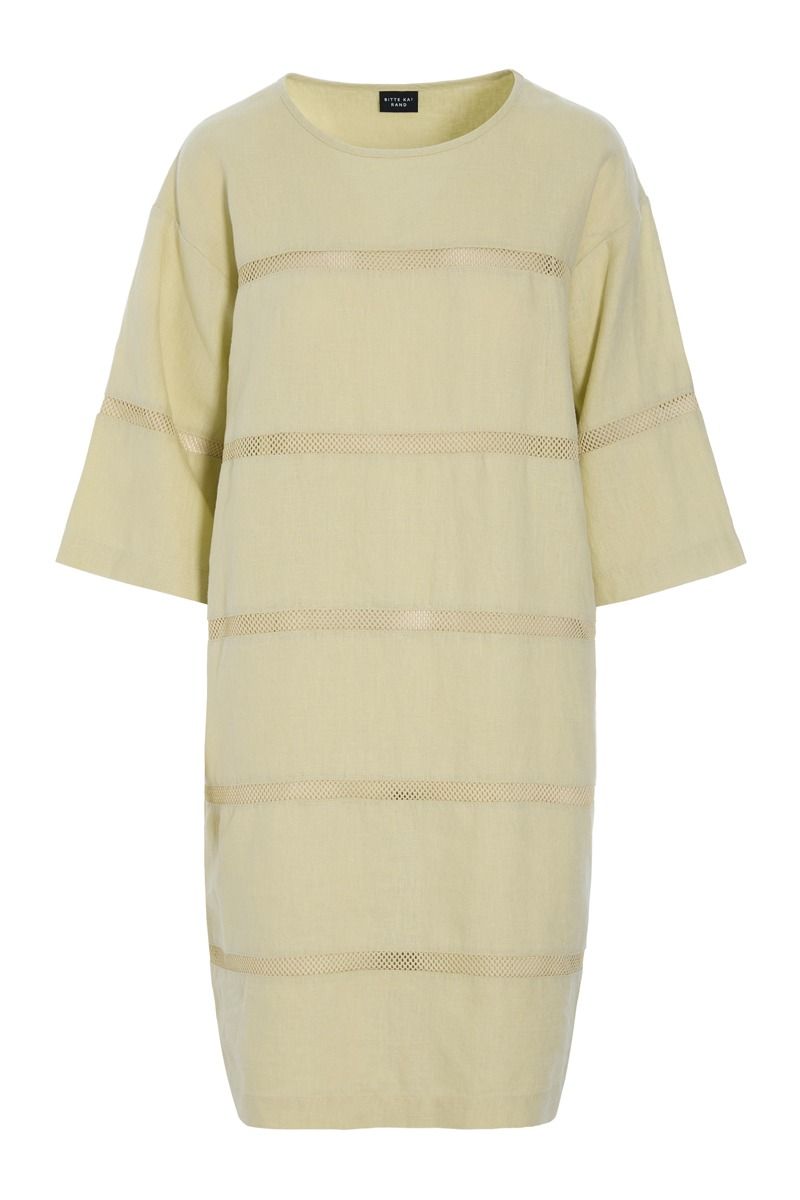 Lazy linen Kleid mit Einsätzen