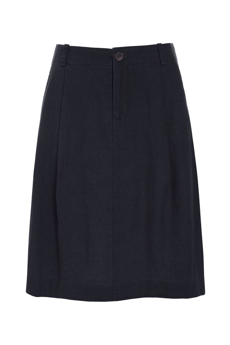 Lazy linen Rock mit Falte