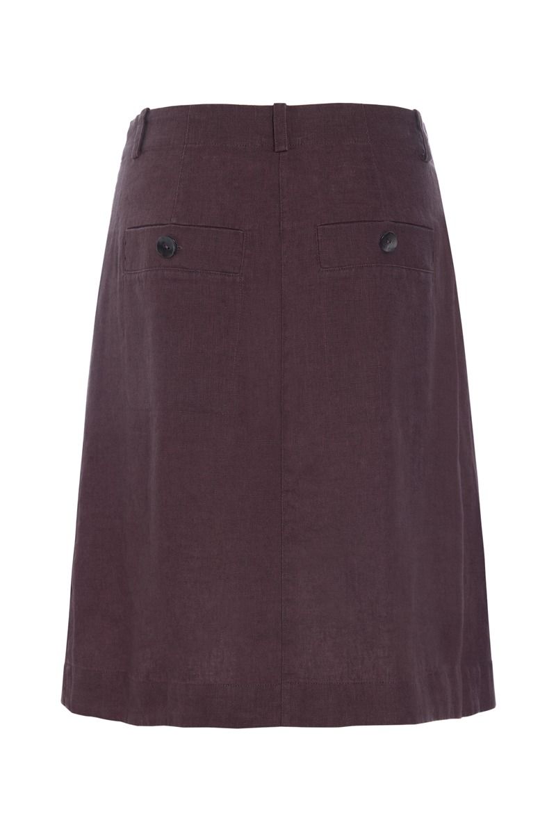 Lazy linen Rock mit Falte