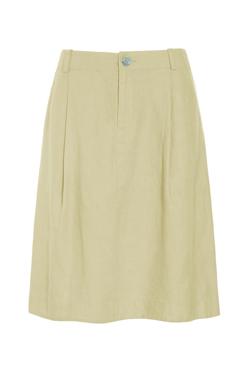 Lazy linen Rock mit Falte