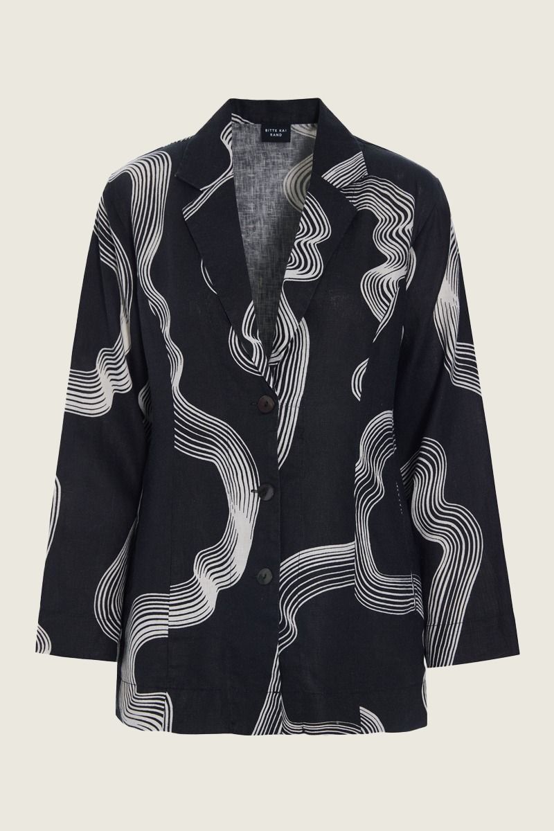 Hikazu jacket with lapel