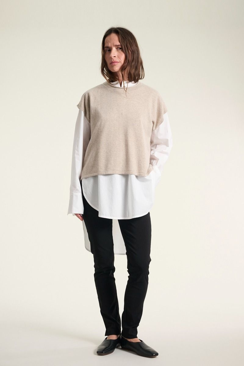 Kumo cashmere ärmlös blus