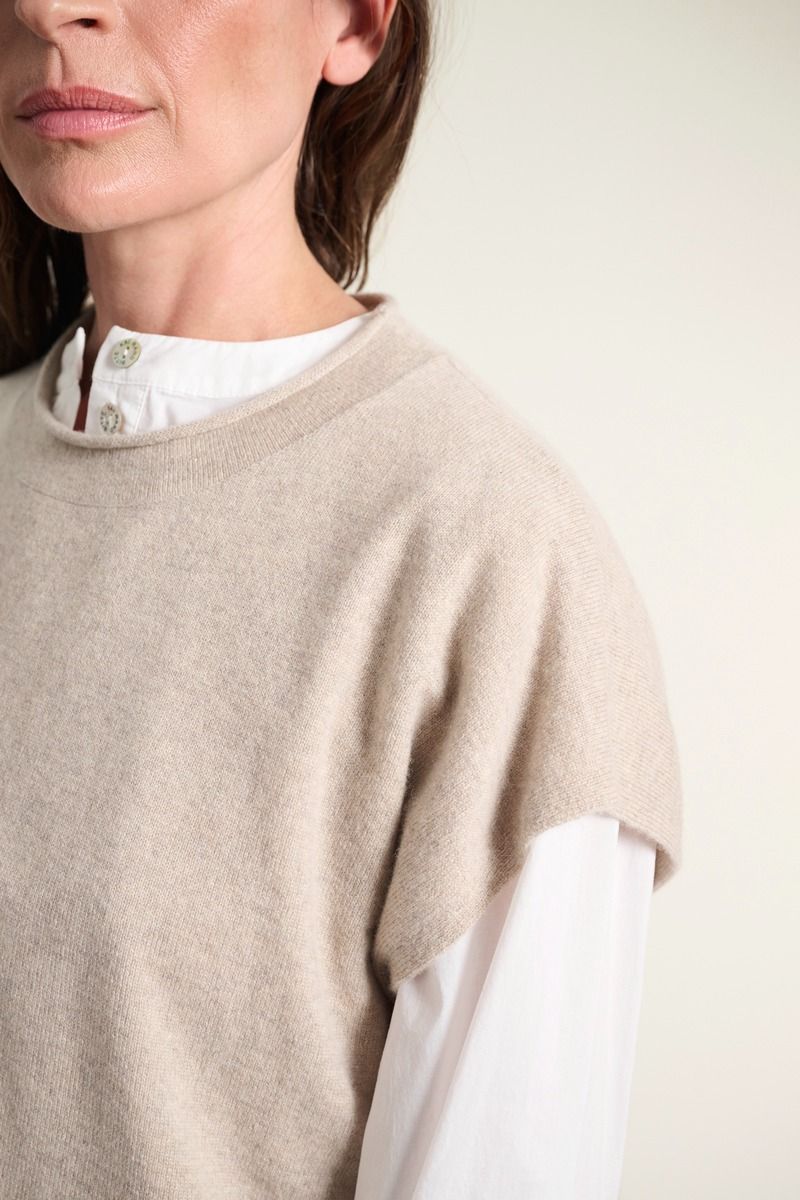 Kumo cashmere ärmlös blus