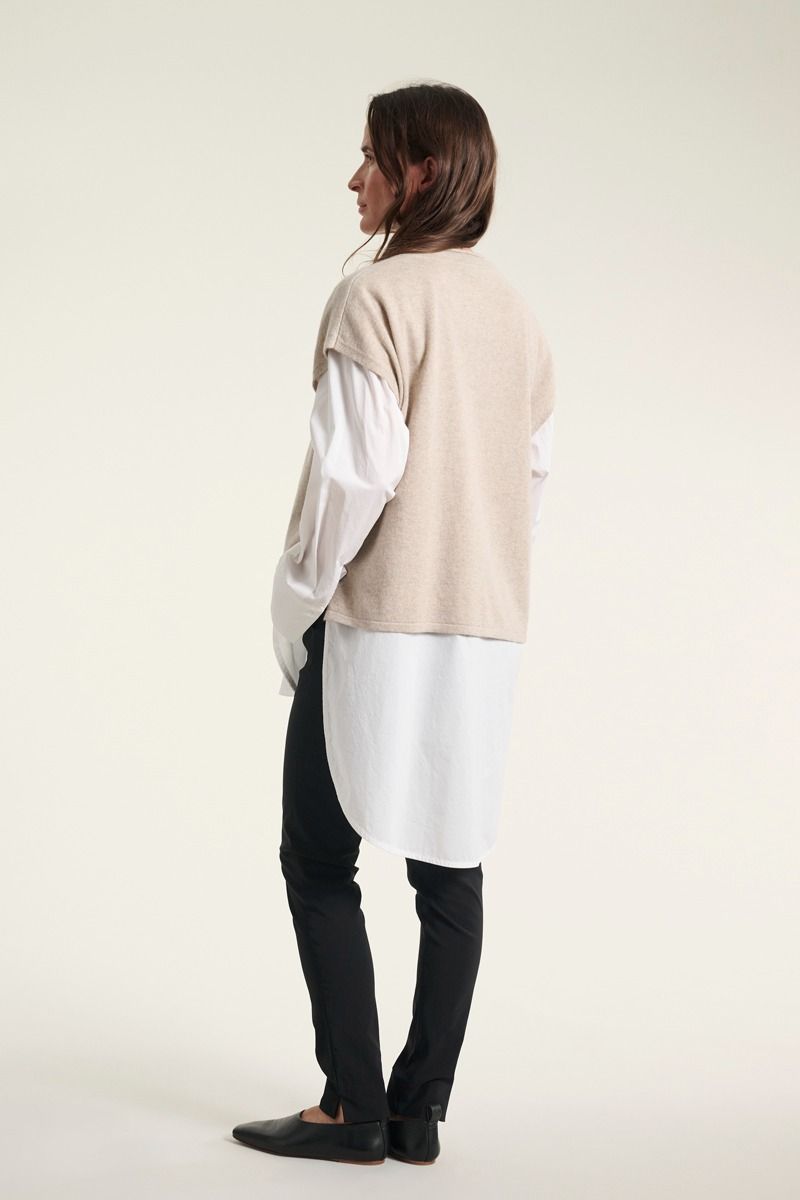 Kumo cashmere ärmlös blus