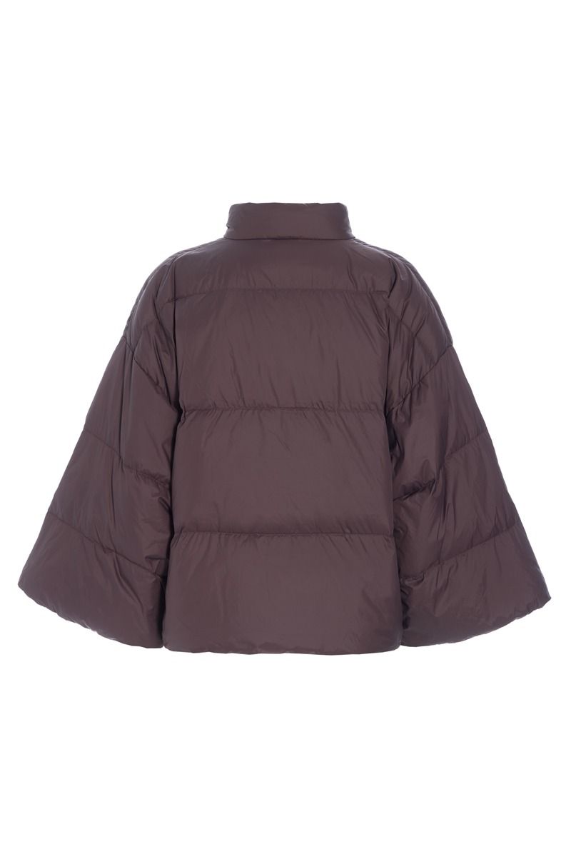 Feather down Jacke mit Kragen